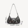 Y2K Retro Handbag Women's Bag, Stylish Fold Leather Shoulder Armpit Bag, Chic Retro Handbags Purse, Temperament Woman Tote Bag