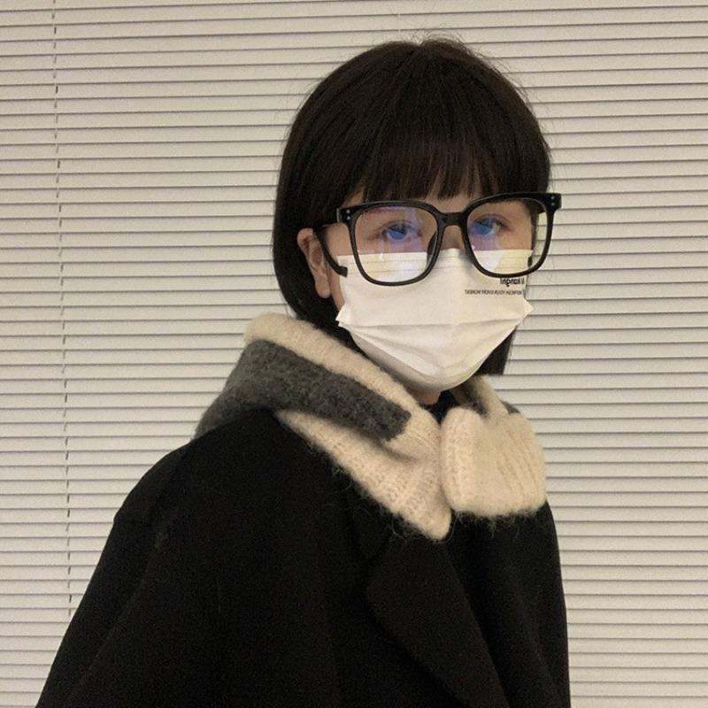 Balaclava Hat Autumn and Winter Warm Hat Scarf Integrated Women's Ear Protection Knitted Wool Hat Tide Winter