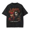 Hot Sale Rap Metal Band Limp Bizkit Graphic Print TShirt Unisex Women Retro Washed Cotton Oversized Streetwear Fashion Summer Tee