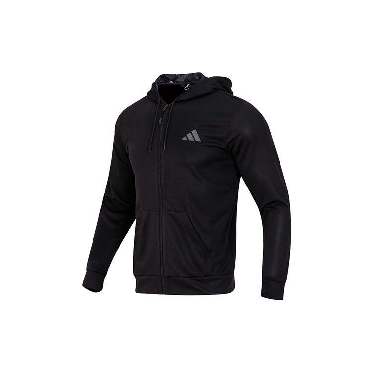 Adidas Jackets Men's Black Hooded Moderate IB8137