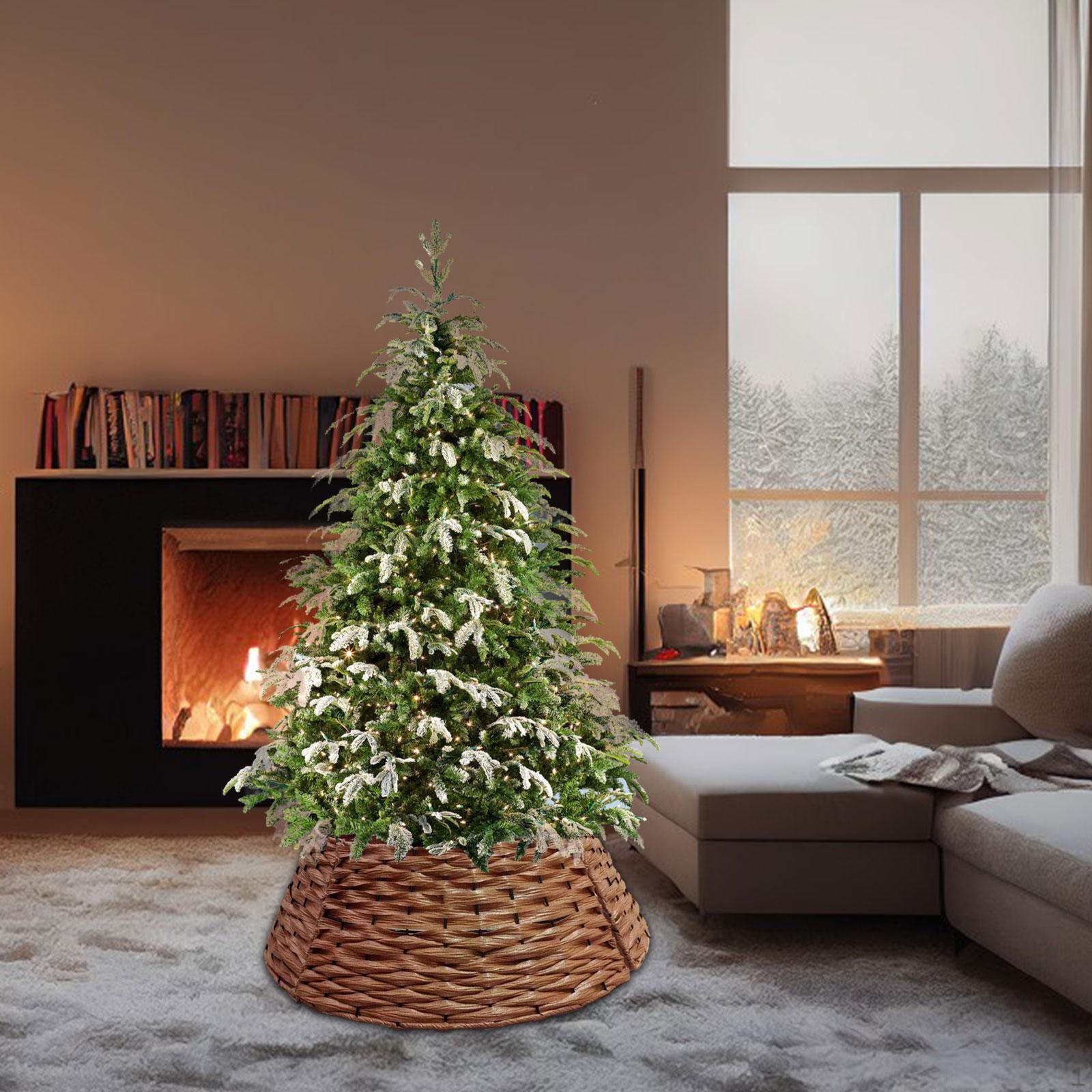 

Рождественская елка воротник искусственный ротанг корзина фестиваль макет дверной проем спальня праздничные атрибуты Рождество