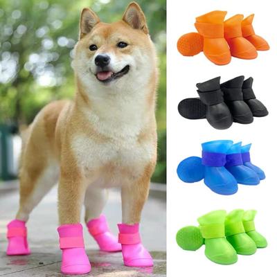 Waterproof Pet Rain Shoes Soft Silicone Pet Accessories New Dog Rain Boots  Dog