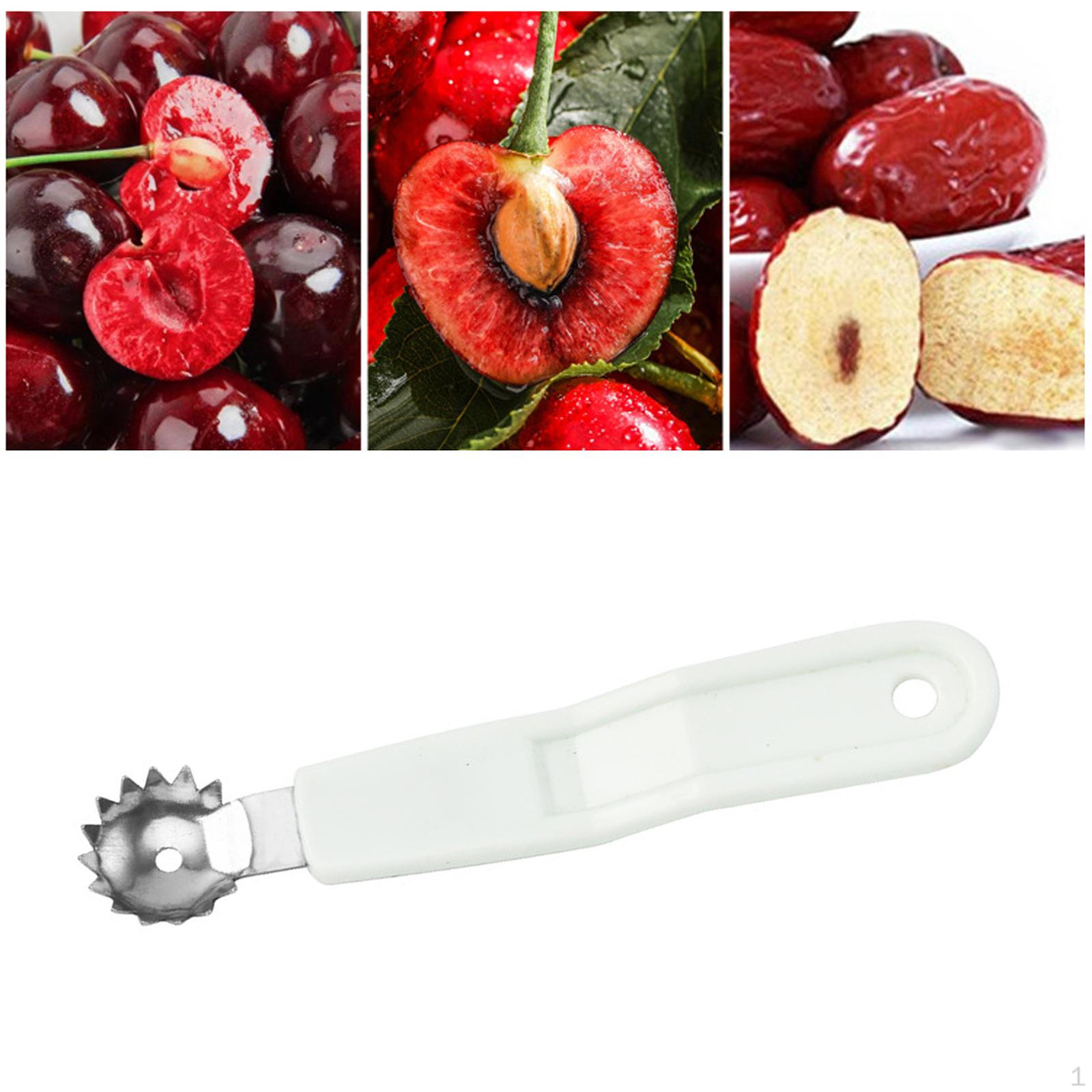 

Устройство для удаления плодоножек у клубники и помидоров, кухонный гаджет с ложкой для дыни белый