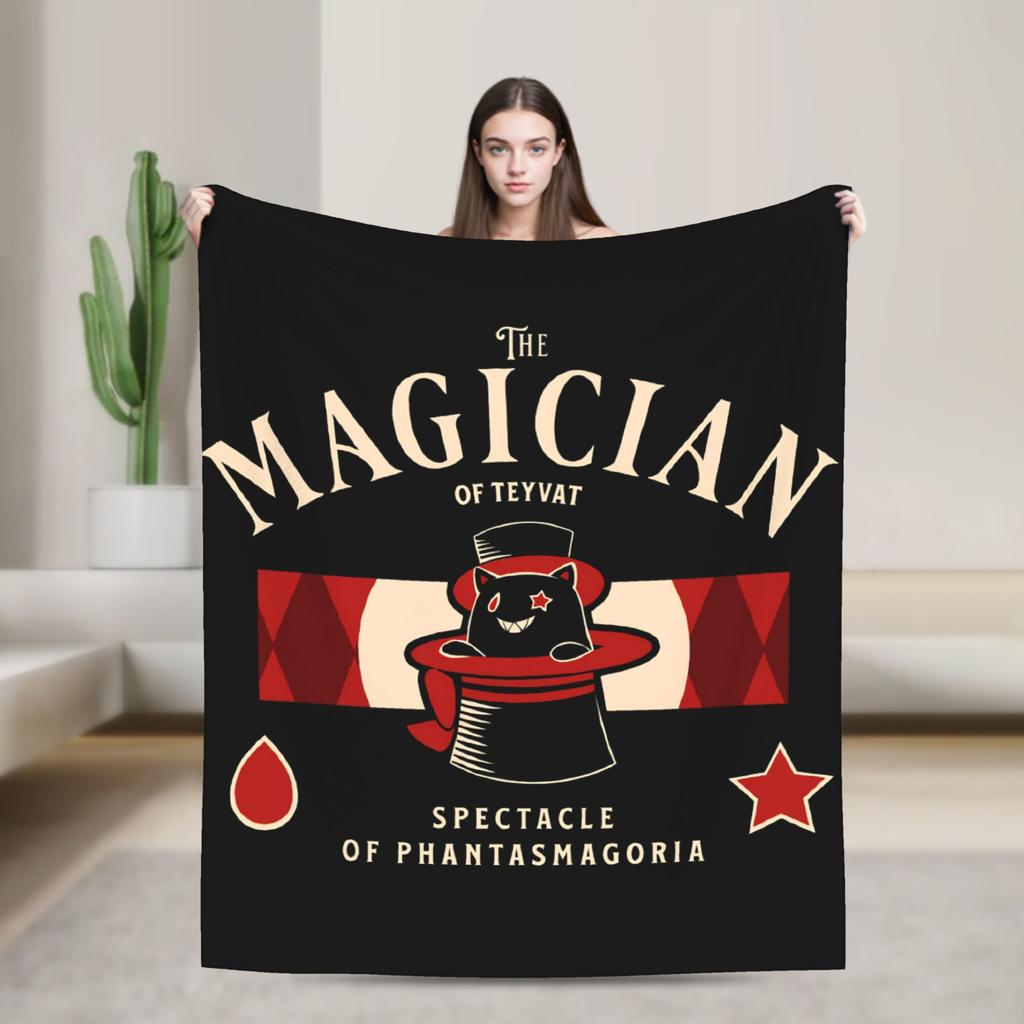 Genshin Impact Collei Wish Gacha Velvet Throw Fashion Blankets Splash Art for Bedding Knitted Fashion Blanket Travel Super Soft Multi-functi