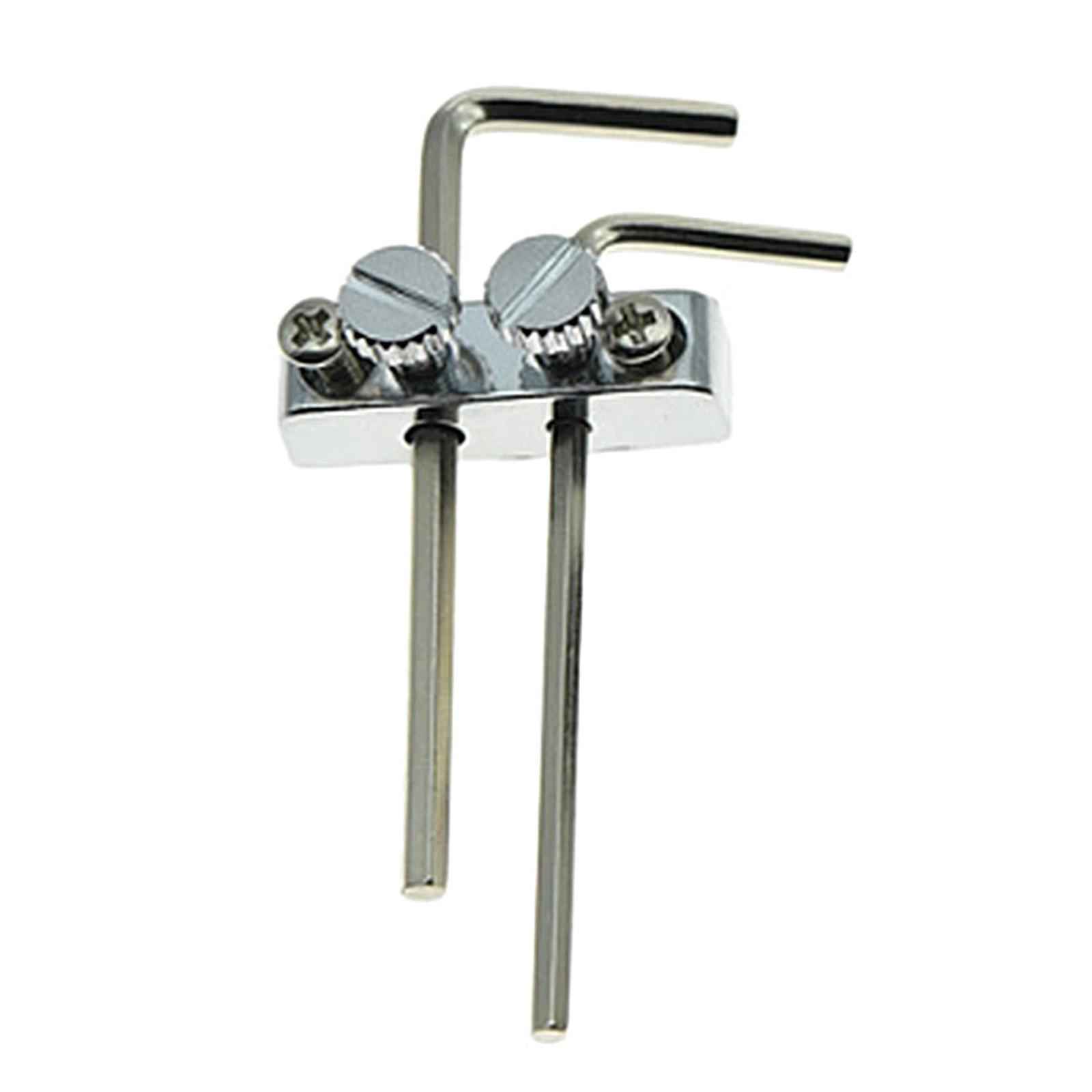 

Metal Guitar Bass Wrench/Key Headstock Wrench Holder for Tremolo Bridge Guitar Headstock Mounted Key Hexagonal Wrench серебряный