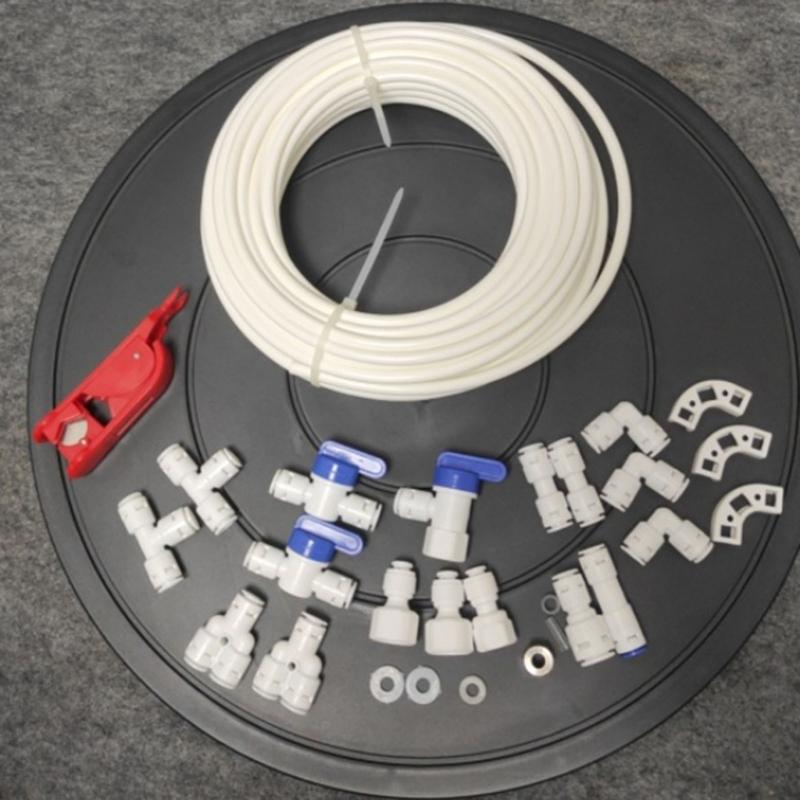 Flexible Ice Makers Water Line Connection Kits With Food Grade Tubing & Fitting Suitable For Household Appliance Hookup