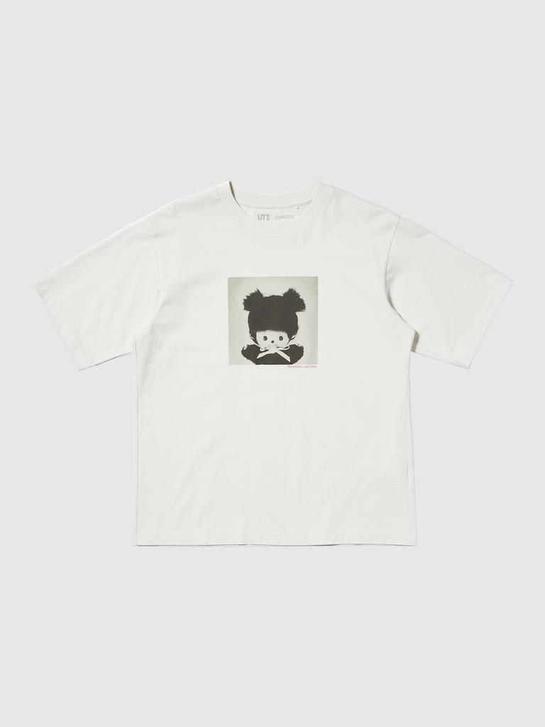 UNIQLO 488927 Monchhichi UT Relax Fit T-Shirt NATURAL Women Japan Limited Tee