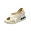 Fashion New Open Toe Fashion Women's Sandals Summer  Plus Size Elegant Sandals Woman Wedge Buckle Footwear Shoes For Women Female