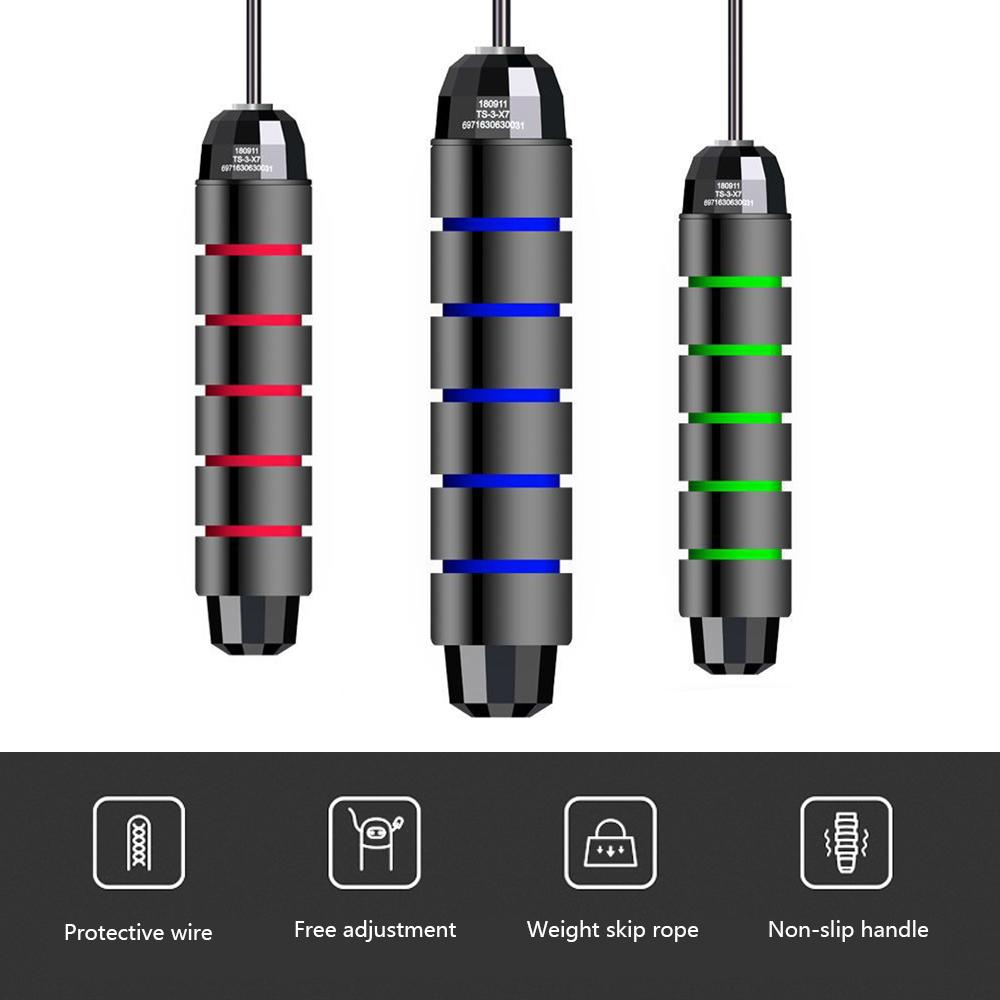 3M Bearing Jump Rope Tangle-Free Jumping Rope Speed Crossfit Cuerda Para Saltar Equipments Skipping Izable Fit Skipping Rope