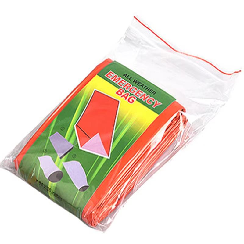 Acil Durum Uyku Tulumu Ultra Su Geçirmez Mylar Termal Battaniyeler Hafif Hayatta Kalma Uyku Tulumu Kamp Yürüyüş İçin Sıcak Tutar