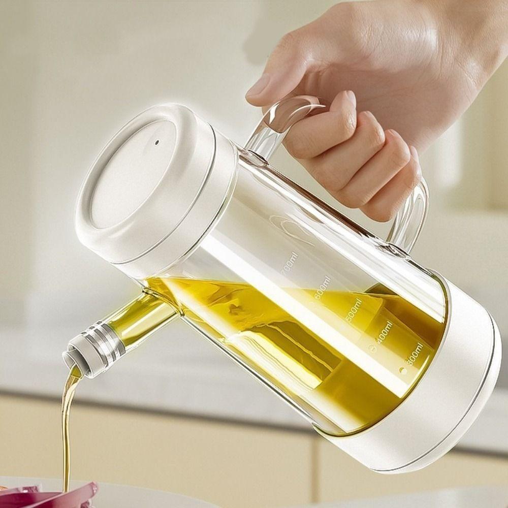 700 ML Gravity Oil Bottle Large Capacity Olive Oil Dispenser Food Grade Soy Sauce Pot  Restaurant