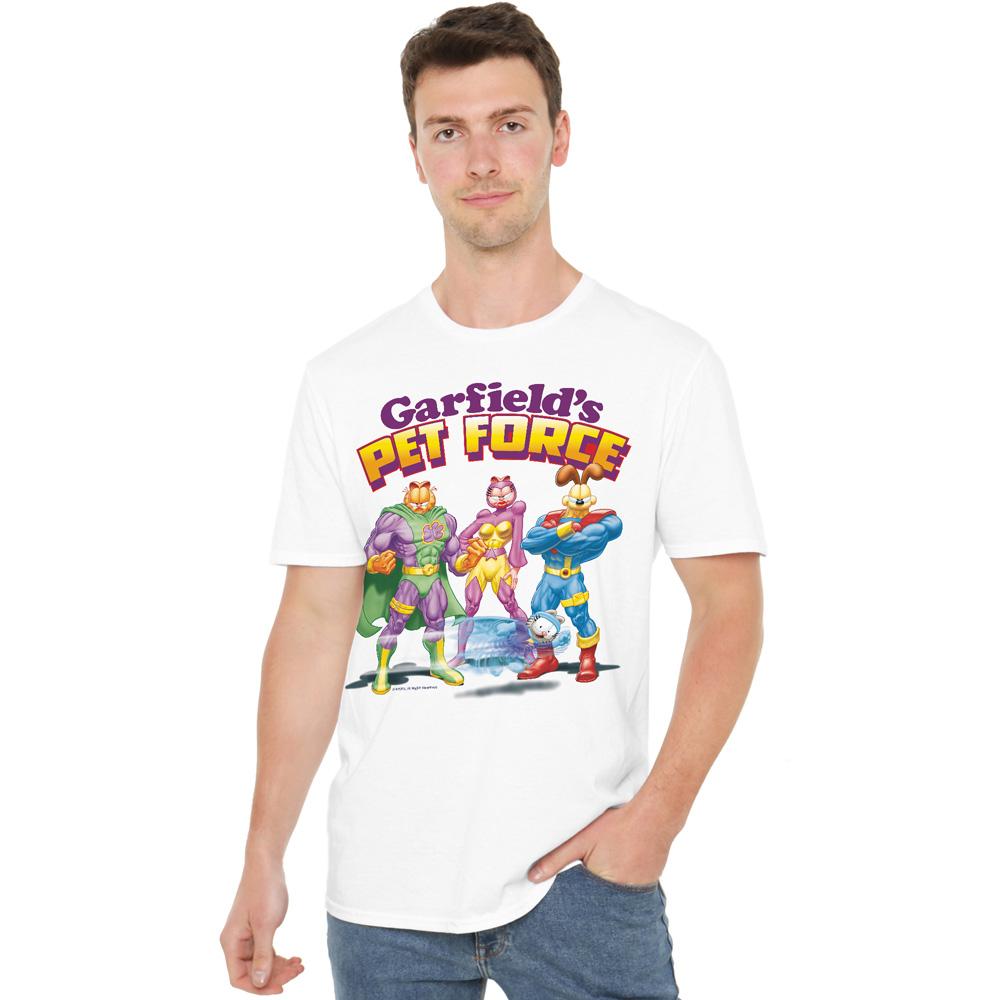 Garfield Mens Heroes Await T-Shirt