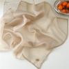 Solid Color Cotton Linen Scarves Thin Pure Color Silk Scarf All-match Square Handkerchief  Female