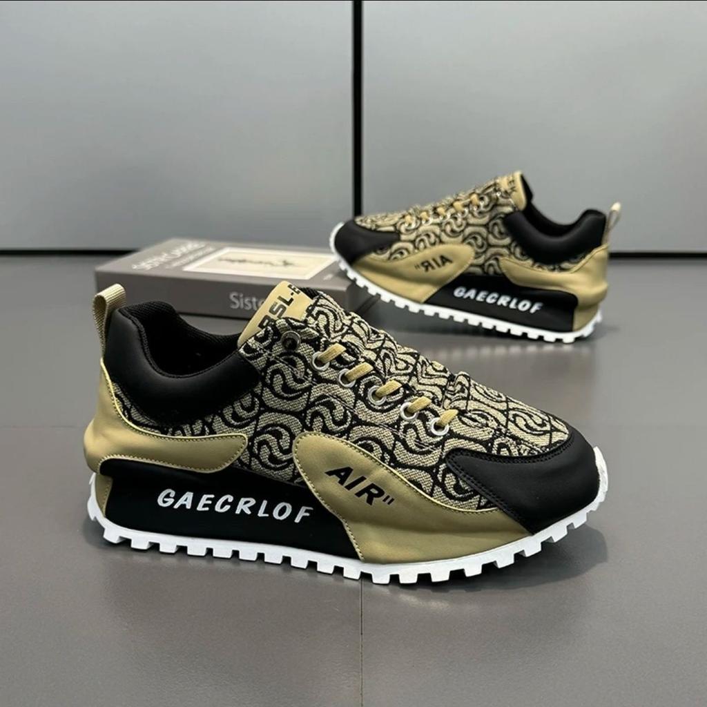 Luxury Chunky Sneakers Men Cover Bottom Air Cushion Board Shoes Fashion Casual Genuine Leather Increased Internal Platform Shoes
