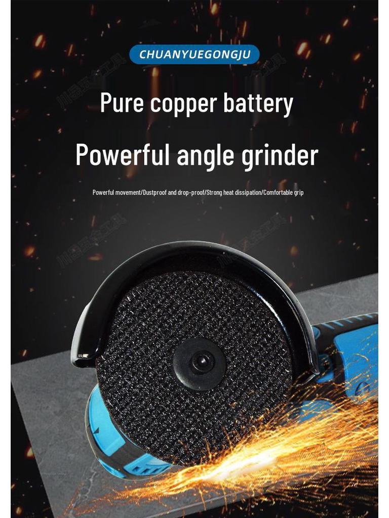 High-Power Multifunctional Mini Angle Grinder and Polisher with Lithium Battery