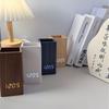 Wooden Alarm Clock Pen Holder: Time, Temperature & Date Display for Students