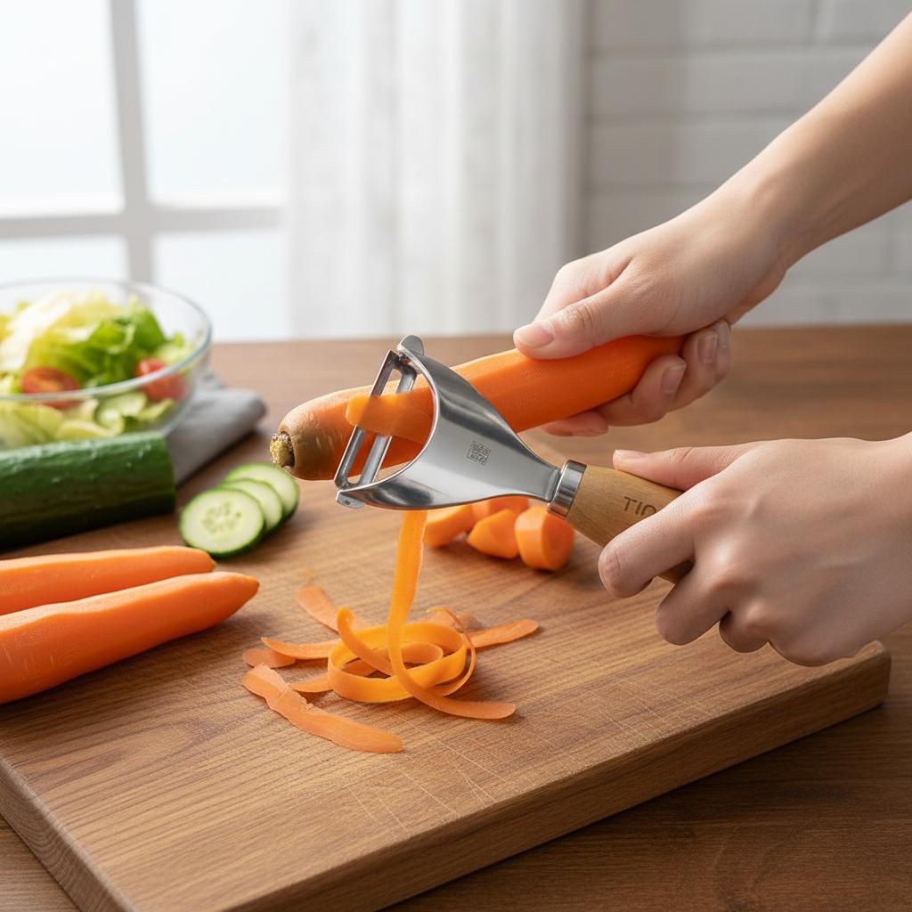 Stainless Steel Vegetable Peeler for Pumpkin and Winter Melon with Anti Slip Handle