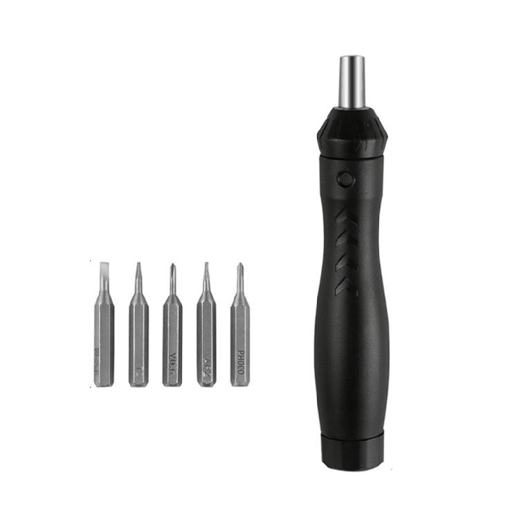 Functional Ratcheting Screwdriver Kit with 5 Magnetic Bit Ergonomic Grip Integrated Bit Storage for Convenience 1