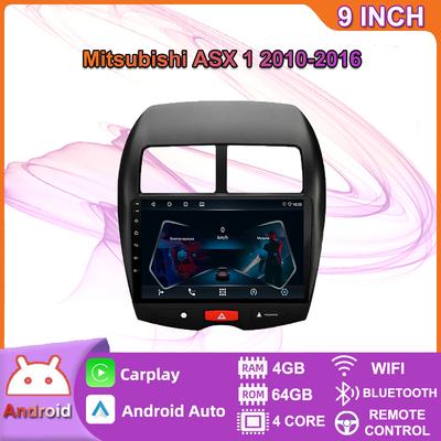 Pour Mitsubishi ASX 1 2010-2016 pour C4 Peugeot 4008 autoradio multimédia lecteur vidéo Navigation GPS Carplay Android 2din 4 + 64GB