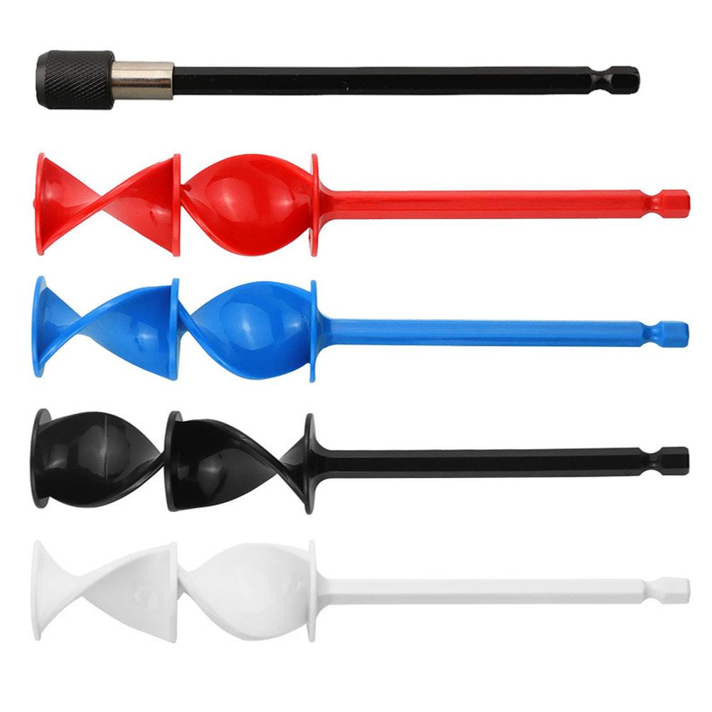 Paint Mixer Set 4pcs 1/4in Hex Shank with Extension Rod Multipurpose for Epoxy Resin Paints and Various Liquid Materials for DIY