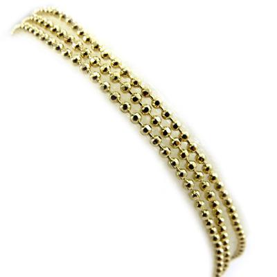 [L7096] - Gold Plated 'Marbles' Bracelet