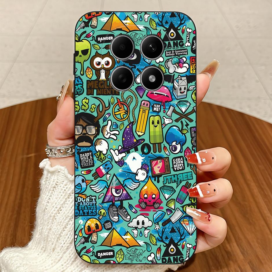 For Redmi Note15 15Pro 15Pro+ Case Love Heart Star Dustproof Anti-Fingerprint Matte Soft Bumper For Redmi Note 15 Pro Plus Funda