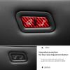 For Tesla Model Y Juniper 2025- Carbon Fiber Rear Seat Adjustment Button Panel  Trim Stickers Car Interior Tuning Accessories