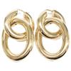 JIL SANDER [Beautiful condition] 925 double hoop earring Gold colorUsed