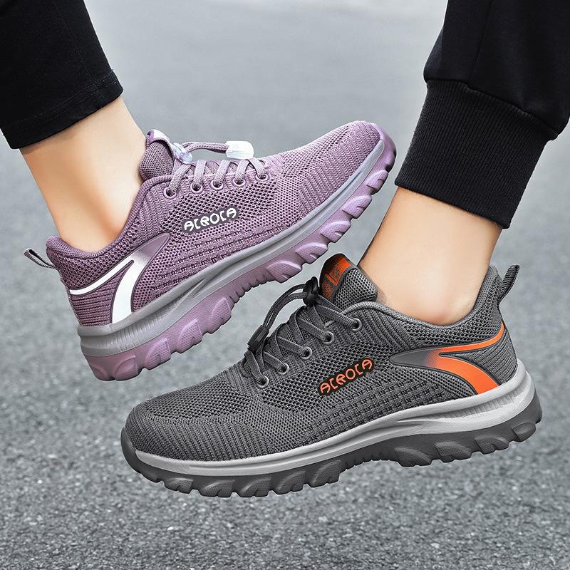 Elderly Shoes Women's Spring and Summer New Breathable Mesh Mother Sports Shoes Non-slip Middle-aged and Elderly Soft-soled Comfortable Walking Shoes