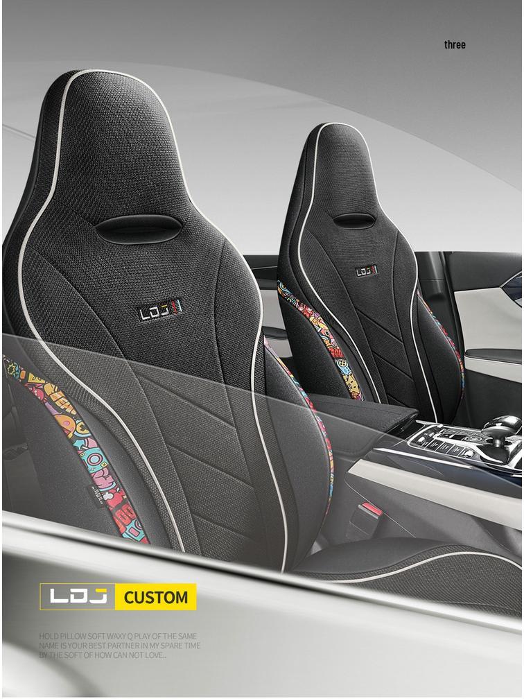 BYD QinPLUS All-Season Linen Car Seat Cushion for Five-Seat Cars