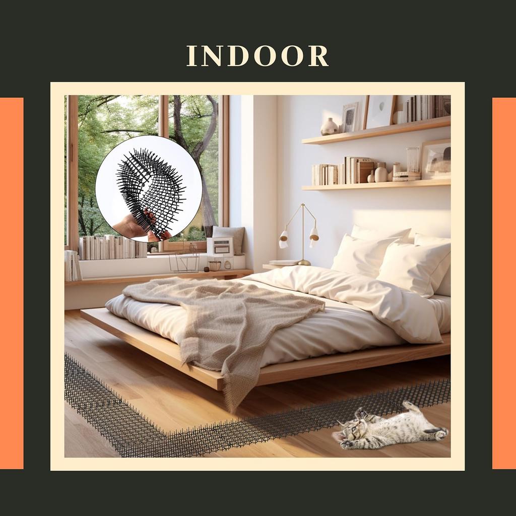 Katzen Dornmatte Garten Anti-Katze Hundabwehr Matte Schützt Pflanzen Innen Außen Garten Abschreckgeräte Haus Hundabwehr