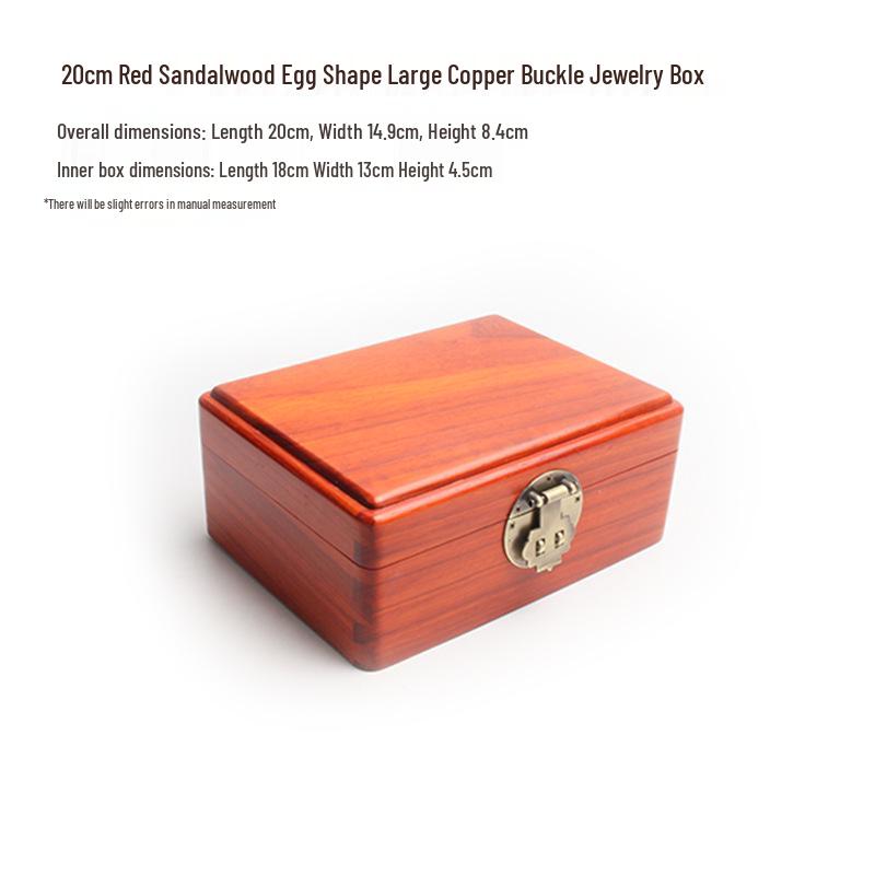 High-End Solid Wood Jewelry Box, Multi-Purpose Wedding Storage with Mortise and Tenon Design