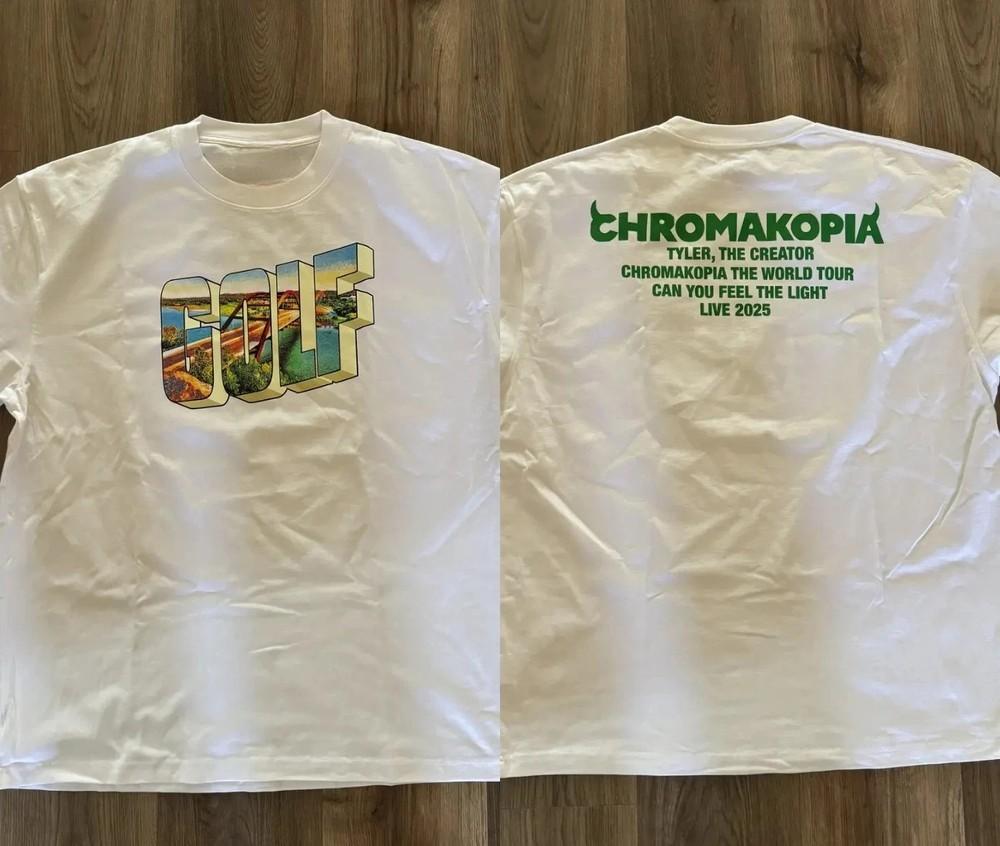 

Golf Tyler The Creators Chromakopia Tour 2025 Texas Tshirt Allsize Unisex T-Shirt S