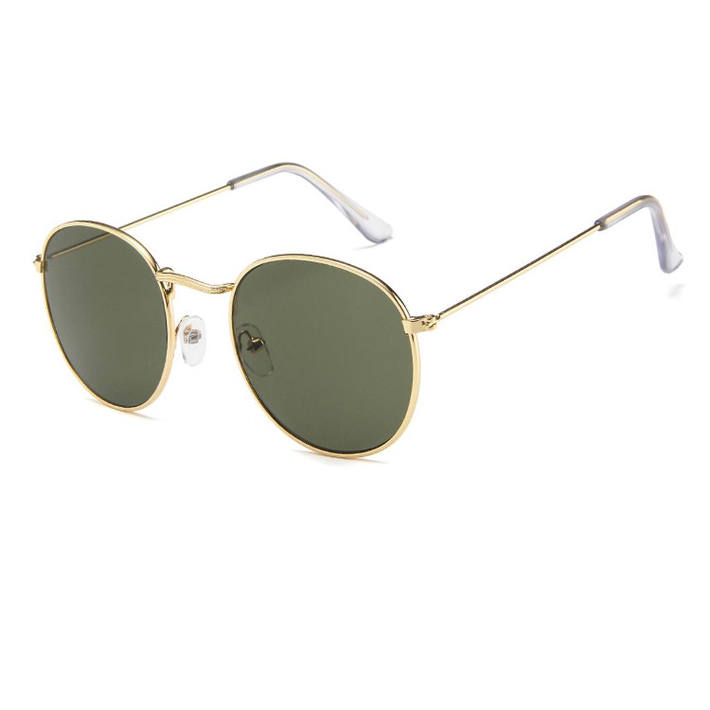 Women's Multicolor Colorful Retro Trend Reflective Large Frame Funglasses