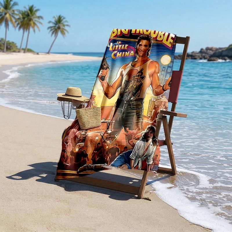 Big Trouble Little China Fashion Beach Towel: Ideal for Summer Adventures Soft, absorbent and quick drying suitable for swimming and bathing
