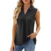 Women Fashion Color Sleeveless Tops V Neck Vest Tops