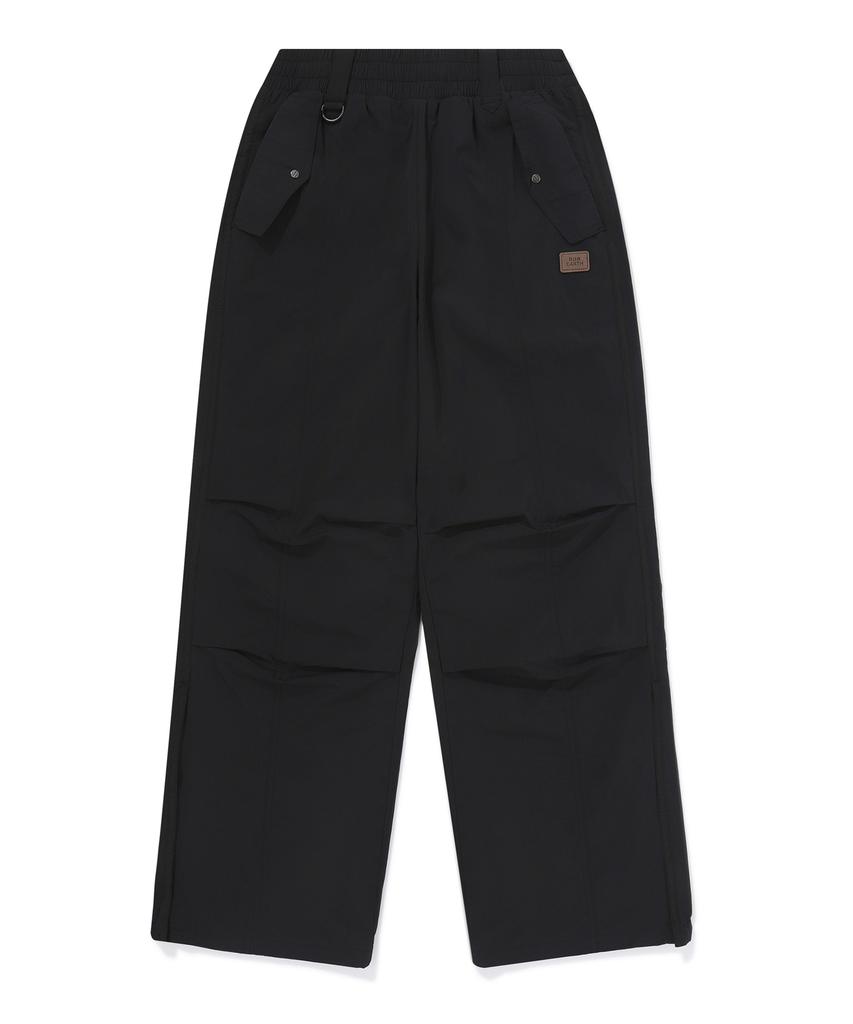 BBC EARTH Warm Fit Zipper Parachute Pants Black