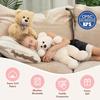 20 Inch White Teddy Bear Stuffed Animal Designed for Toddlers Infant Shower Birth Date Present Plush Cuddly Hugging Bear Bow Tie Classic Gentle T