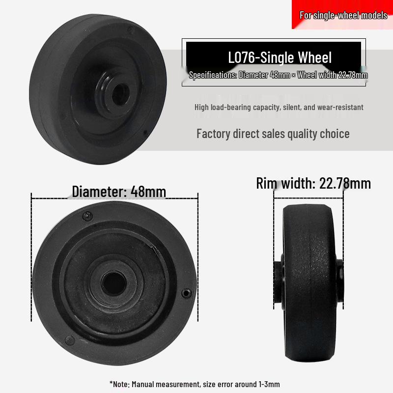 Universal Wheel Replacement for Luggage Suitcase: Leather Caster Rubber Roller Rim Repair Accessories