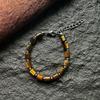 Yellow Tiger's Eye Stone Bamboo Bracelet Premium Sense Retro Versatile Men's and Women's Handmade Accessories Natural Stone
