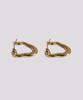 Hustad 232 Gold Hoop Earring _ 925 Silver Earrings 14K Gold