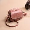 Mini Women's Bag 2025 New Fashion Retro Leather Texture Small Round Bag Shoulder Messenger Bag