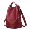 Korean Style Women's Soft Leather Backpack - Large Capacity, Versatile, for Autumn/Winter.