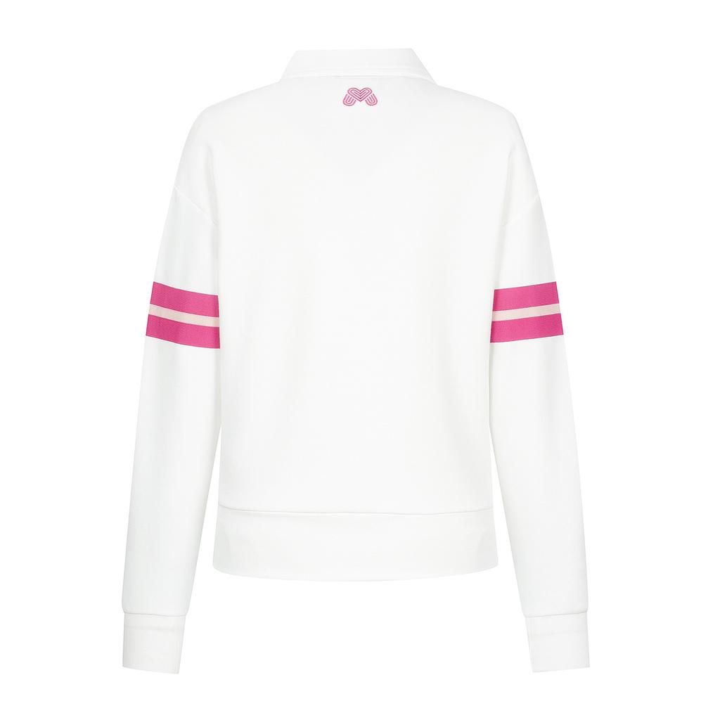 MARTINE GOLF Half Zip-Up Collar Shirts_O/White