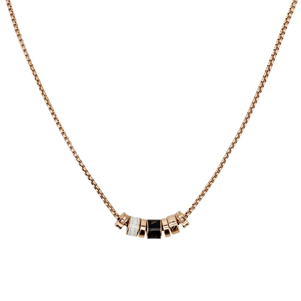 Emporio Armani Beaded Waist Pendant Necklace With Crystals Women Necklace EGS2424221