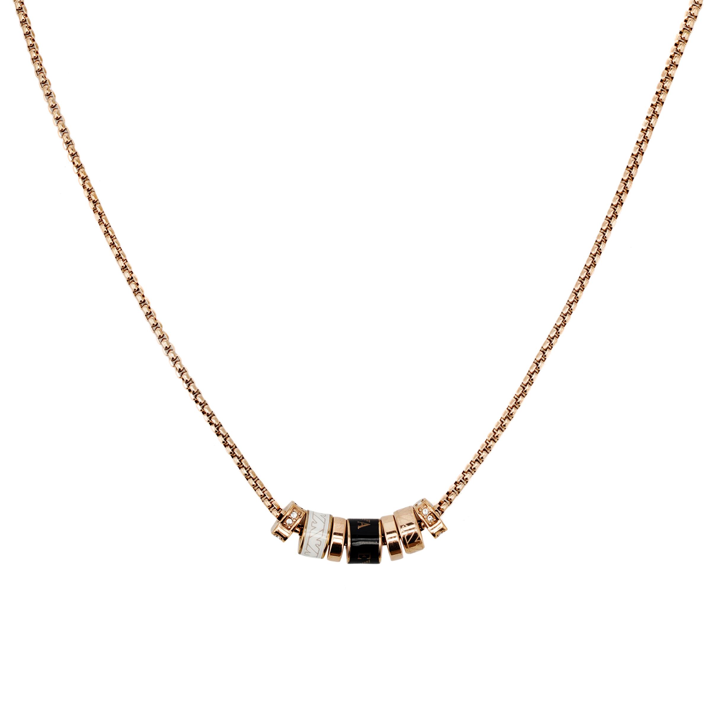 Emporio Armani Beaded Waist Pendant Necklace With Crystals Women necklace EGS2424221 Basic Packaging-Box