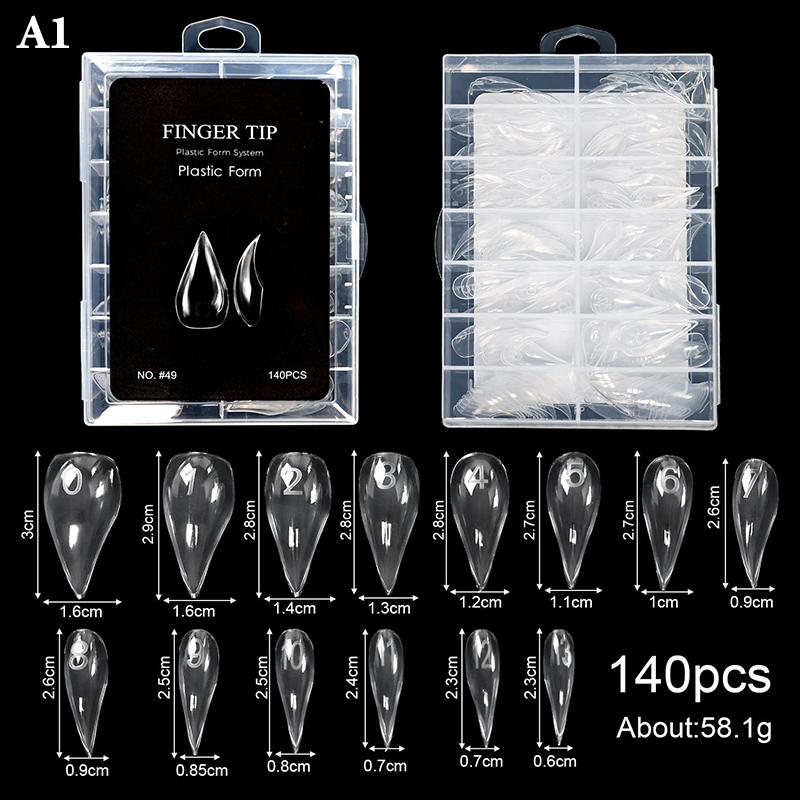 3D Eagle Claw Curved Fake Reusable Nails Full Cover Press On Nail Forms Molds Crystal Nail Extension Tip Suitable For Nail