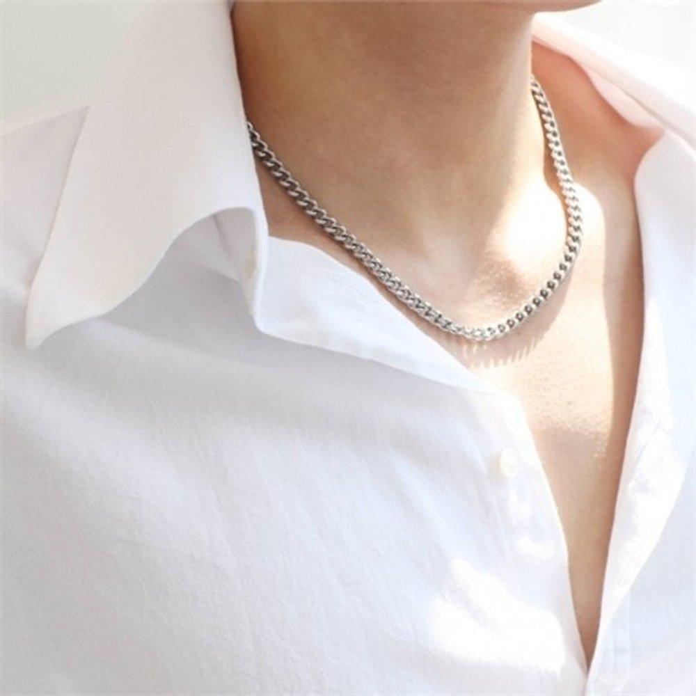 [Belga] Surgical Steel 6mm 8mm Chain Buckle Necklace