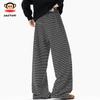 Paul Frank Men's Loose Straight-Leg Retro Striped Casual Pants