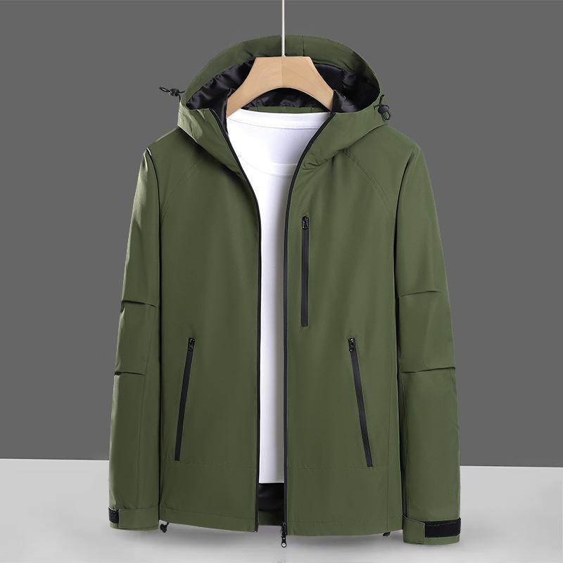 Spring and Autumn Men's and Women's Same Outdoor Jacket Fashion Hooded Single Clothes Windproof Waterproof Jacket